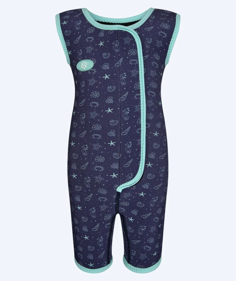 New Watery våddragt til børn - Baia Shorty - Atlantic Turquoise