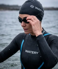 Sale Watery våddragt til damer - Salmon Glide - Sort/blå