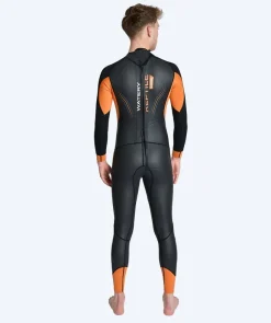 Watery våddragt til mænd - Reptile Core - Sort/orange