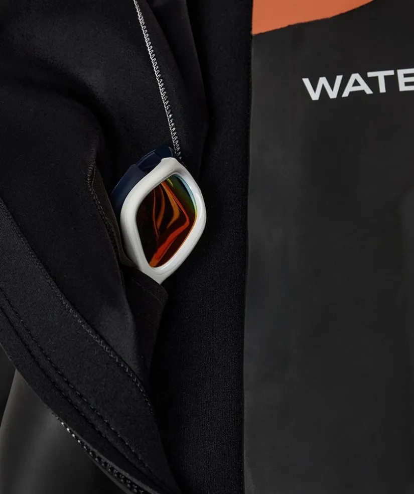 New Watery våddragt til mænd - Salmon Glide - Sort/orange