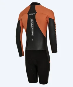 Online Watery våddragt til mænd - Salmon Swimrun - Sort/orange