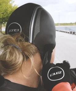 Online ZONE3 neopren hætte - (4mm) - Sort/rød